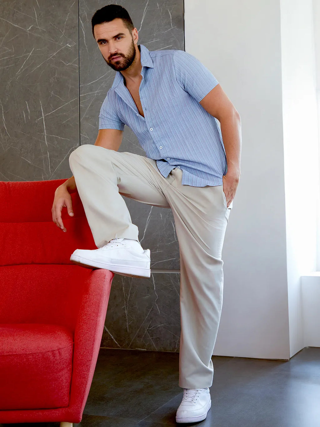 Crease-Stitched Shirt