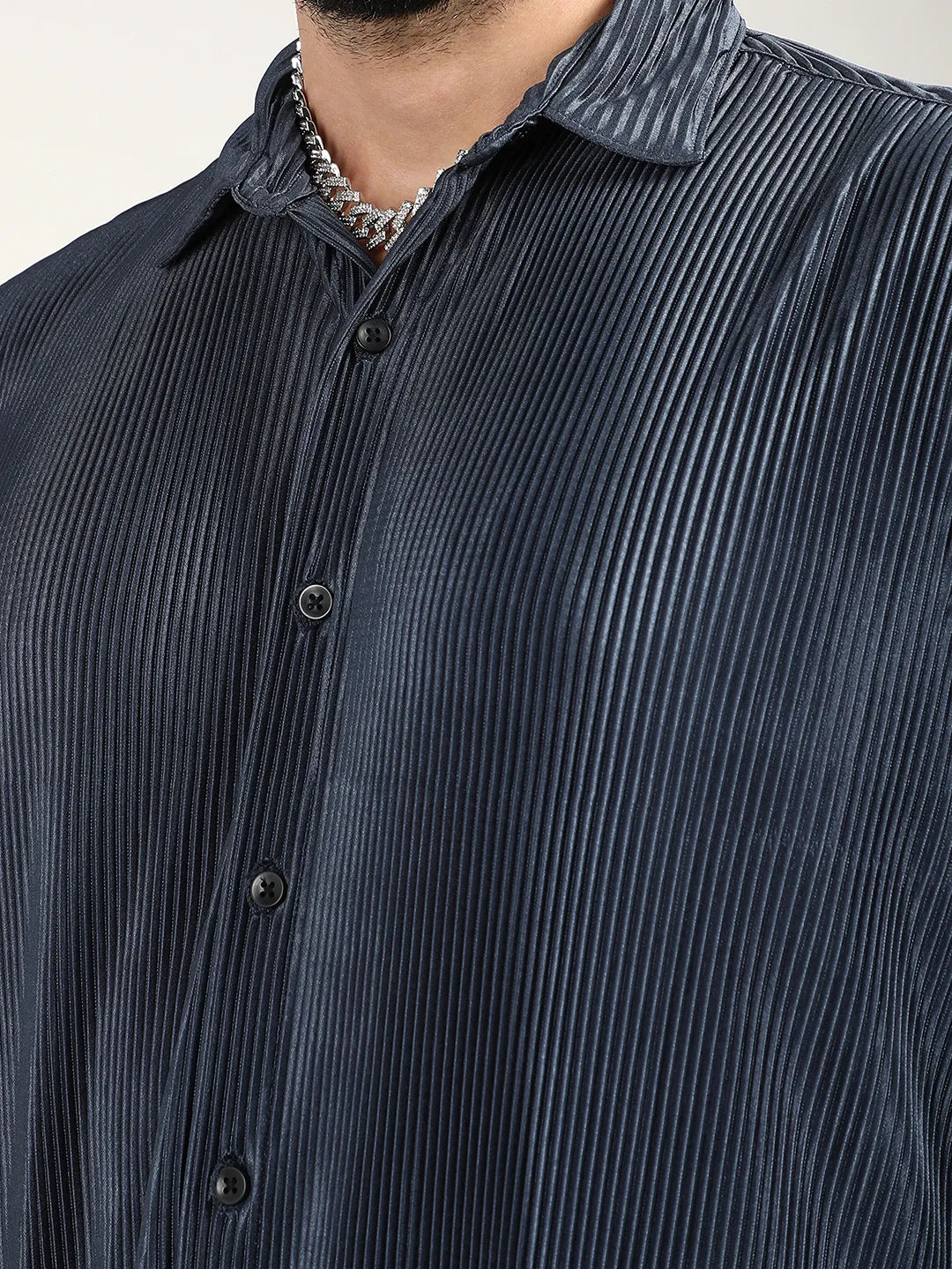 Pleat-Creased Shirt