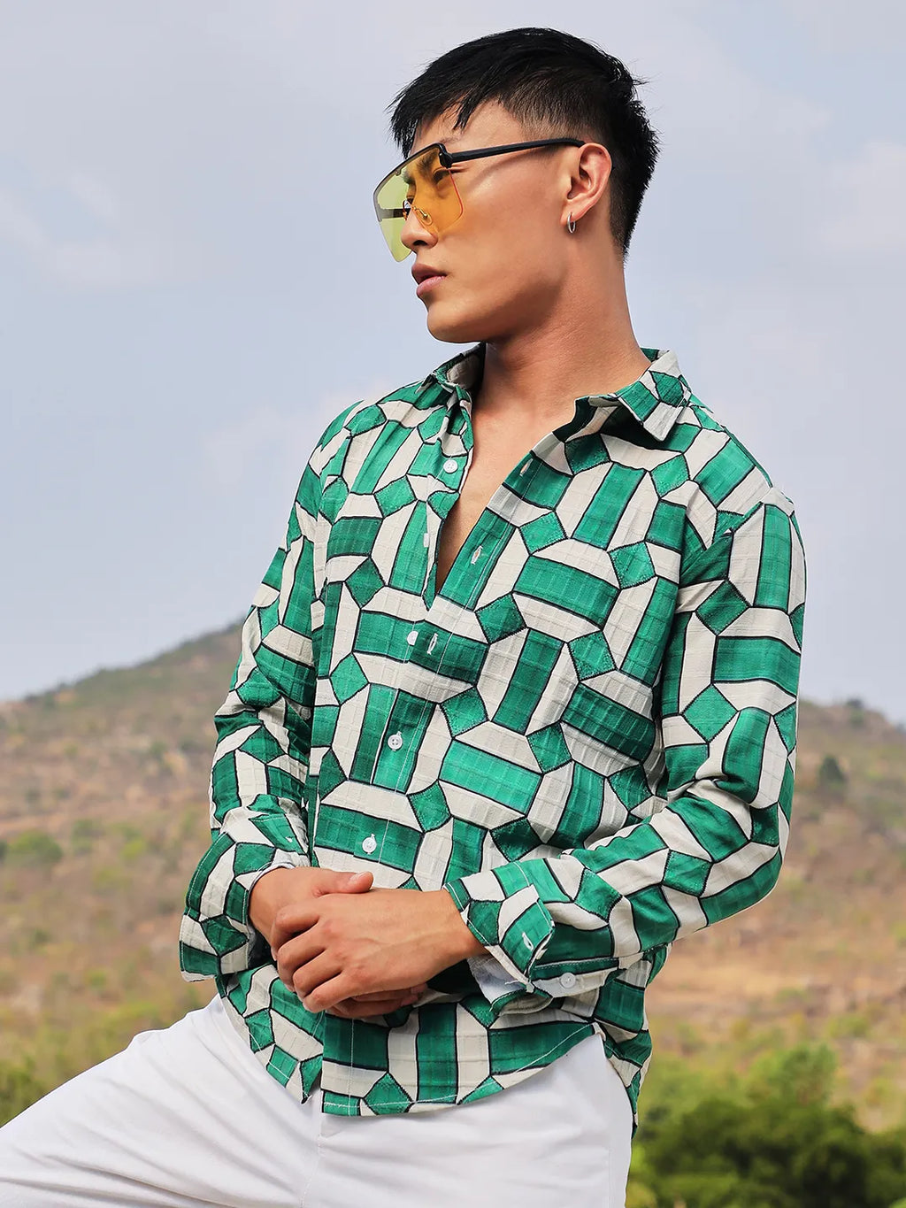 Contrast Block Shirt