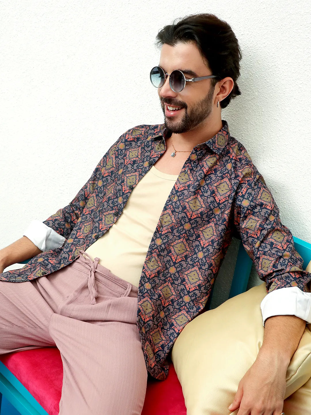 Ethnic Geometric Shirt