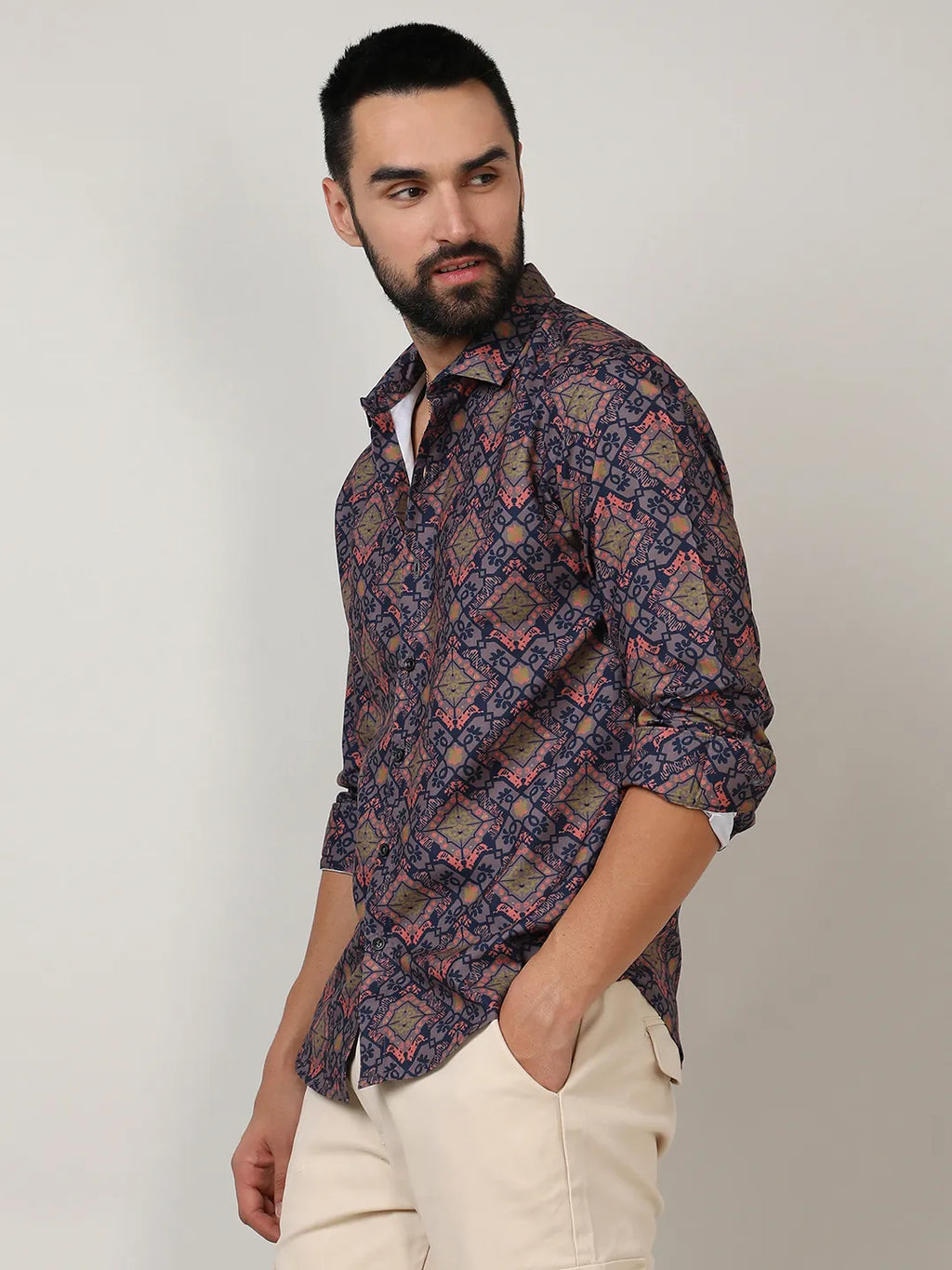 Ethnic Geometric Shirt