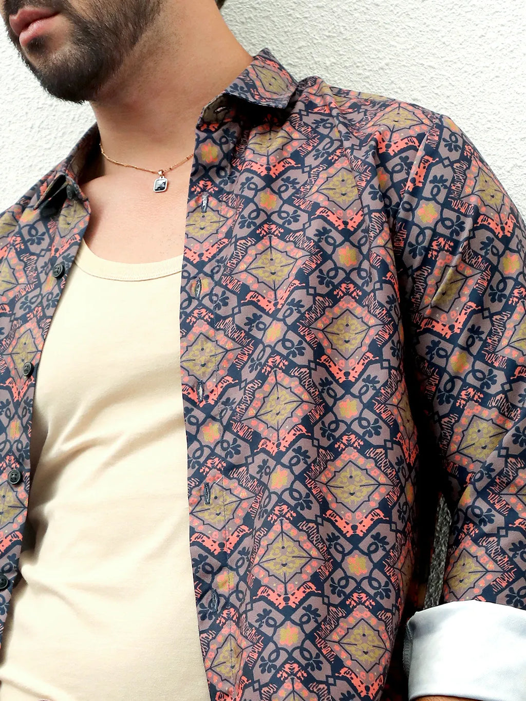 Ethnic Geometric Shirt