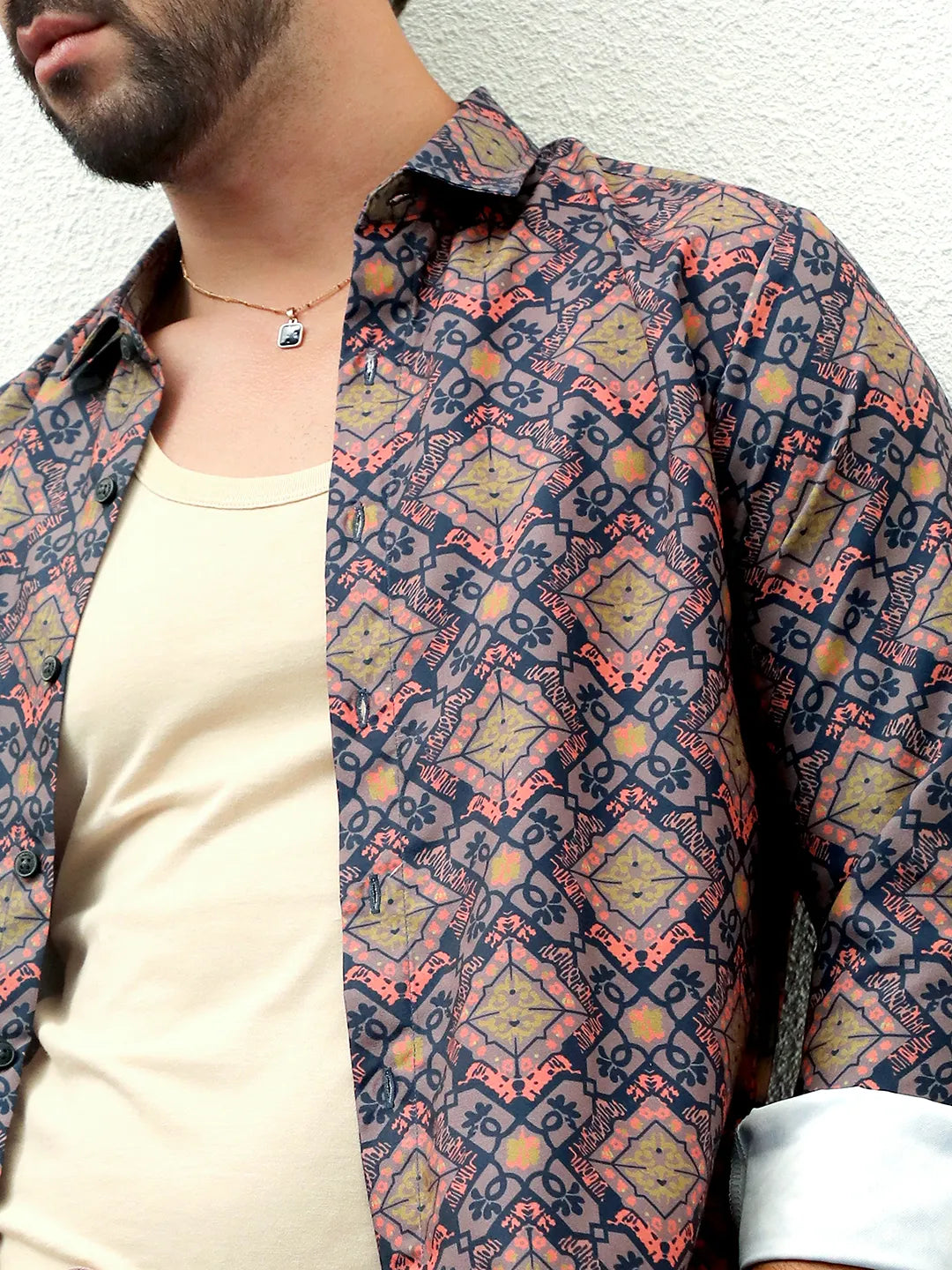 Ethnic Geometric Shirt