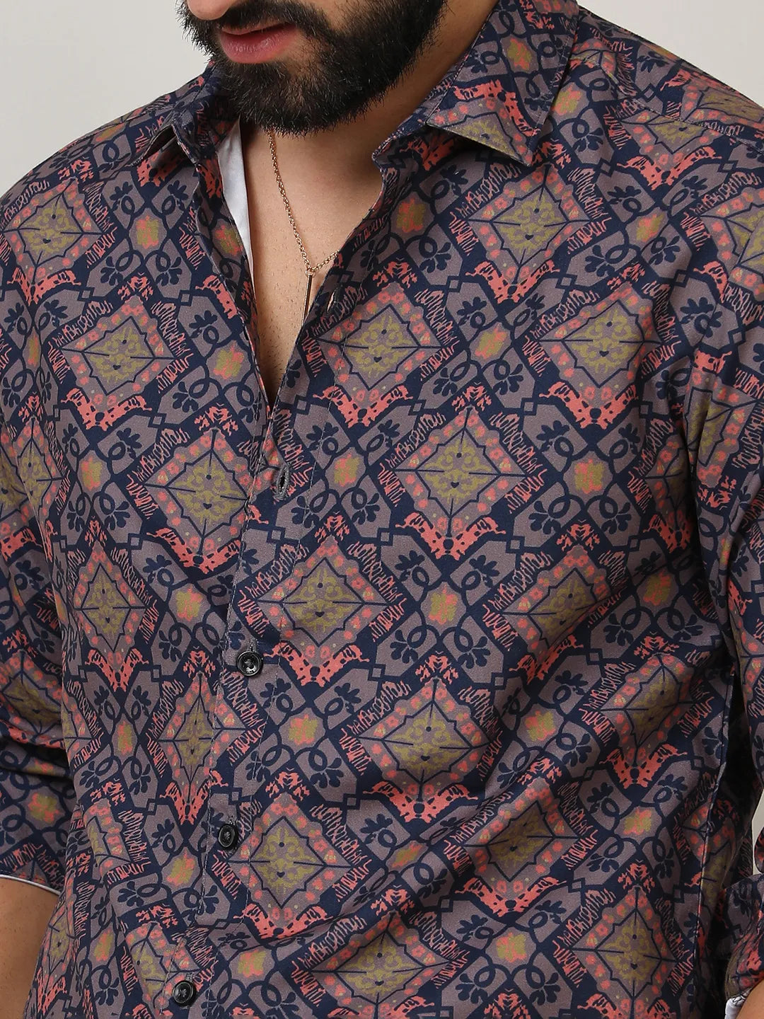 Ethnic Geometric Shirt