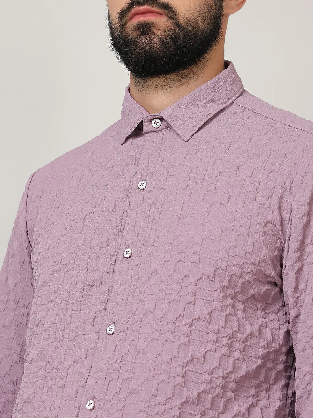 Embossed Geometric Shirt