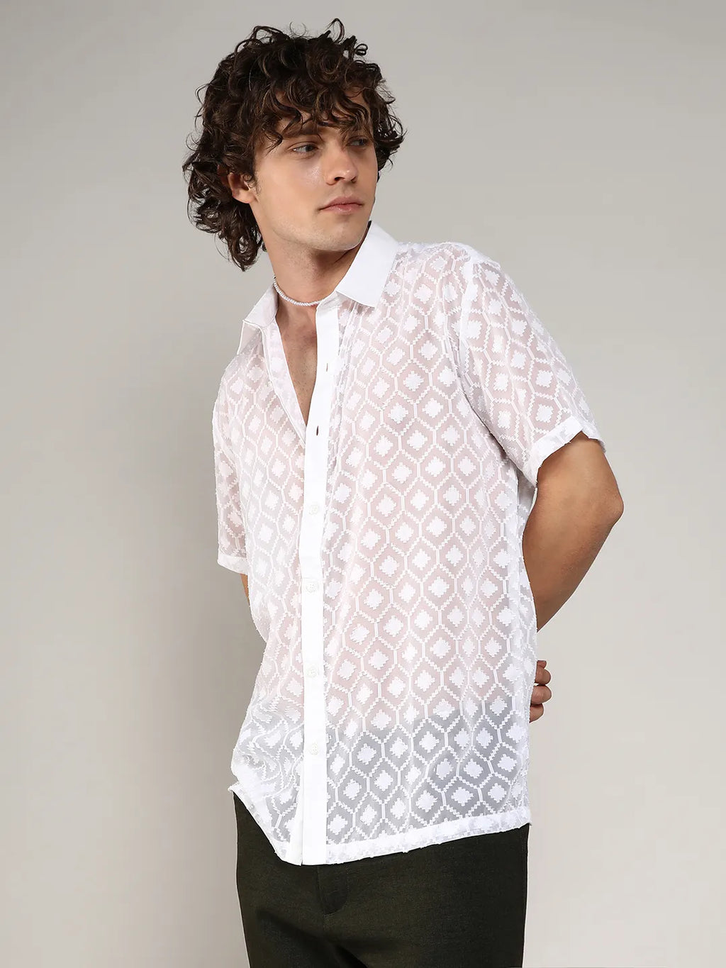 Self-Design Cubic Shirt
