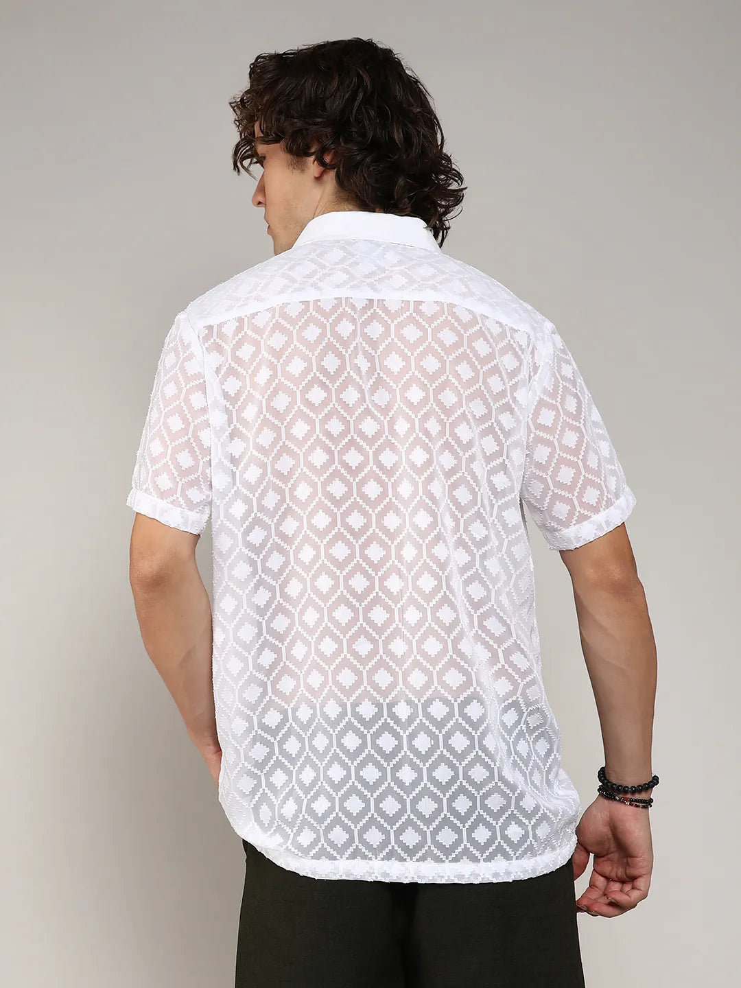 Self-Design Cubic Shirt