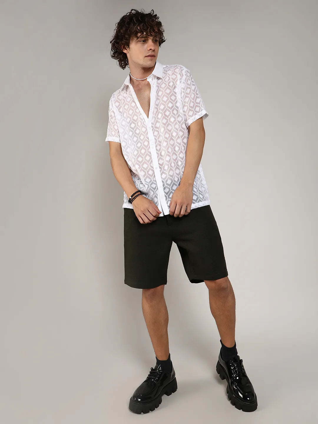 Self-Design Cubic Shirt