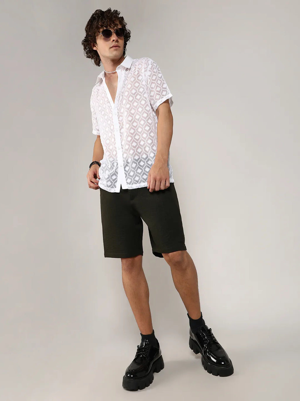 Self-Design Cubic Shirt