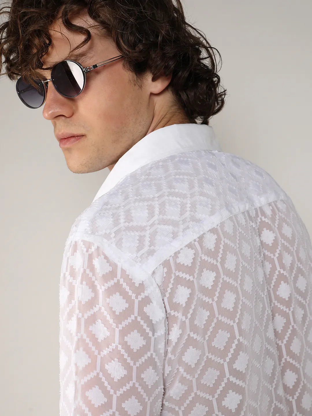 Self-Design Cubic Shirt