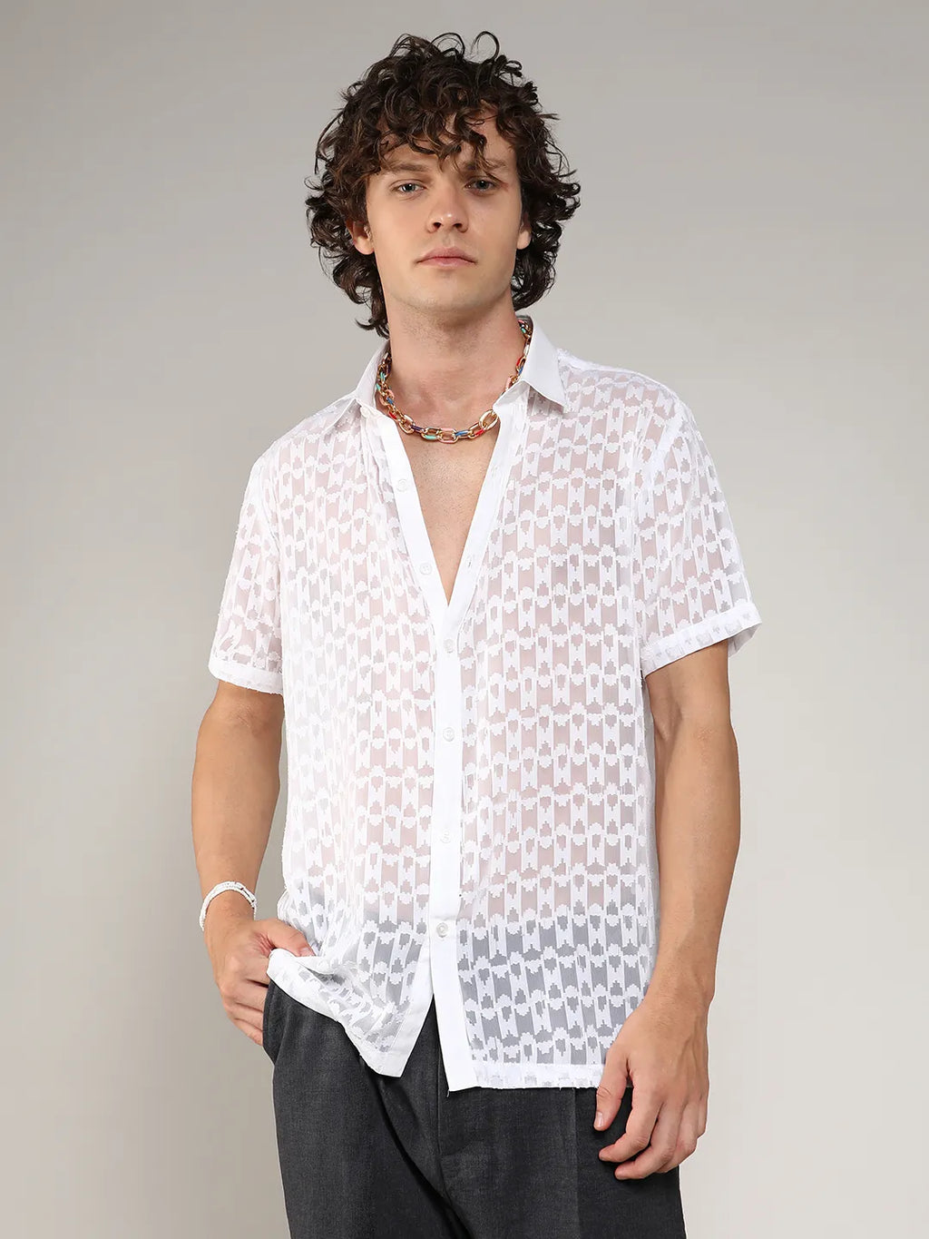 Self-Design Block Shirt