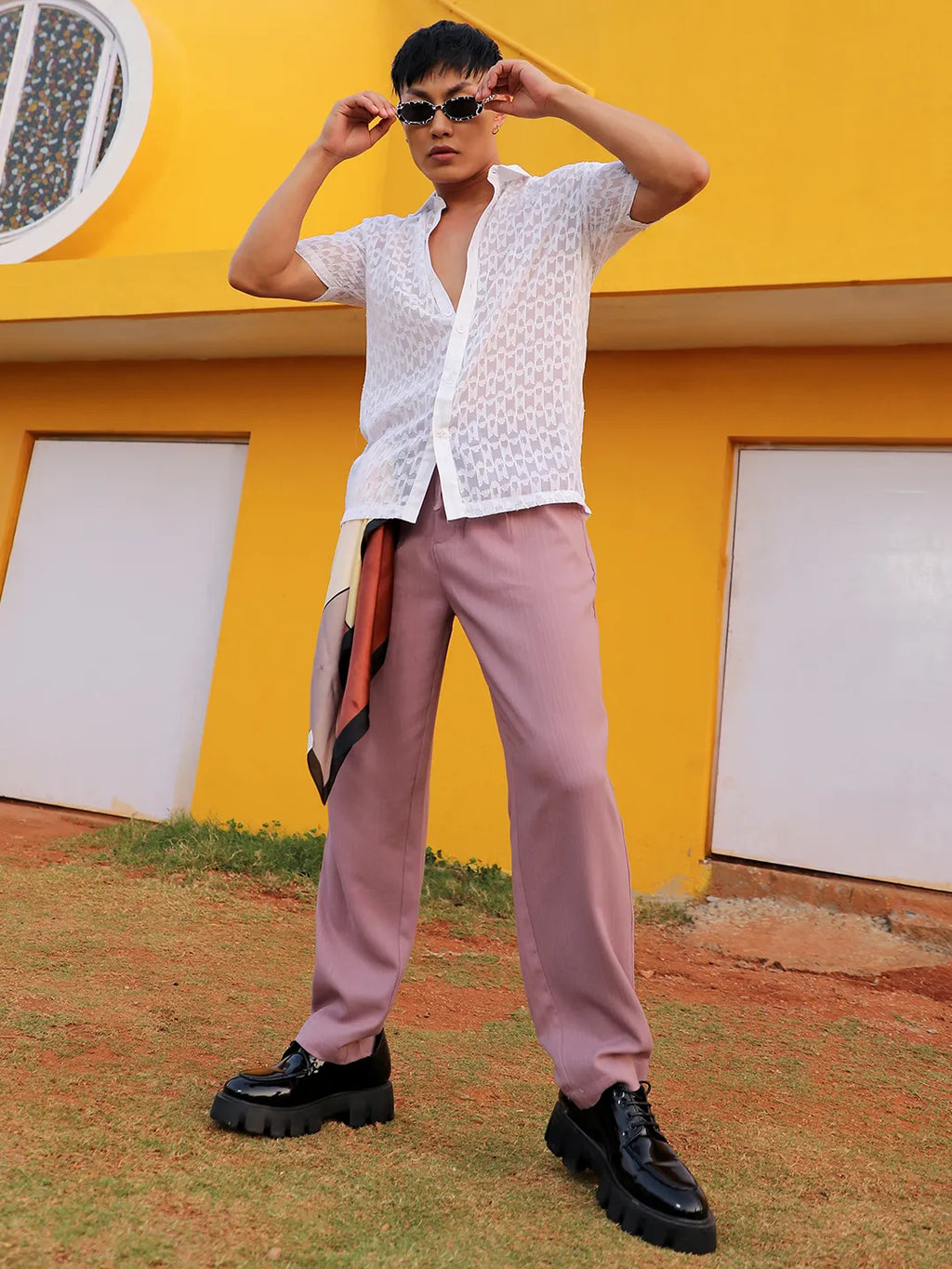 Self-Design Block Shirt