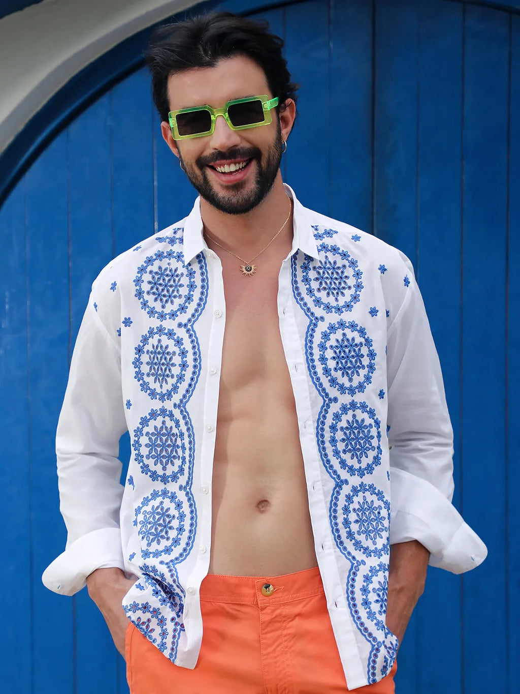 Embroidered Flora Shirt