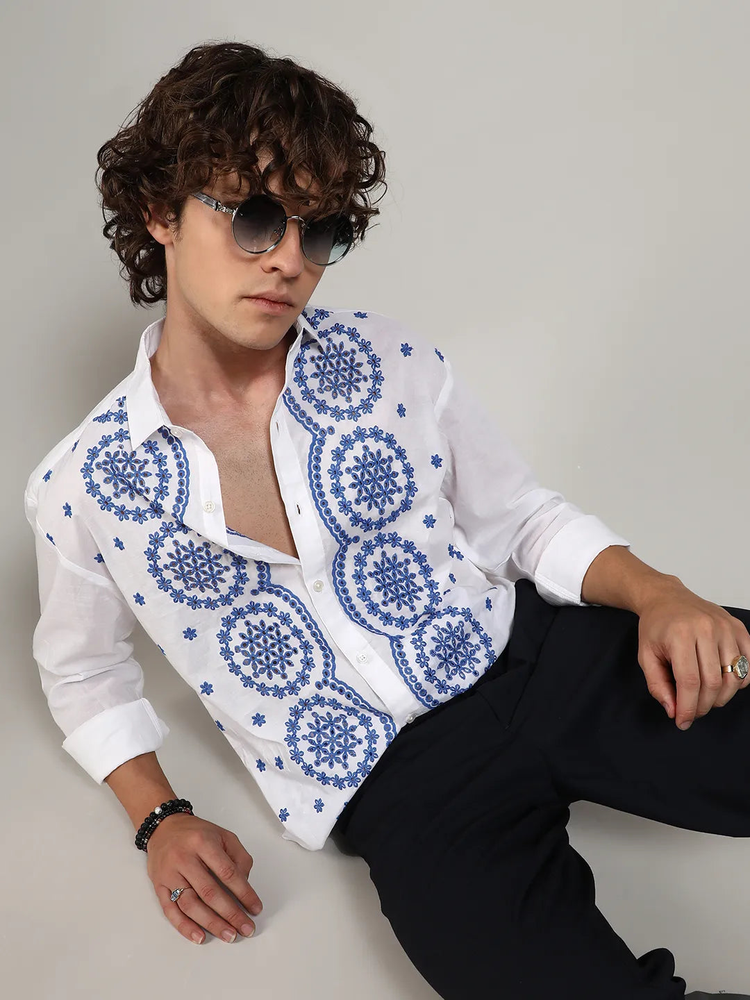 Embroidered Flora Shirt