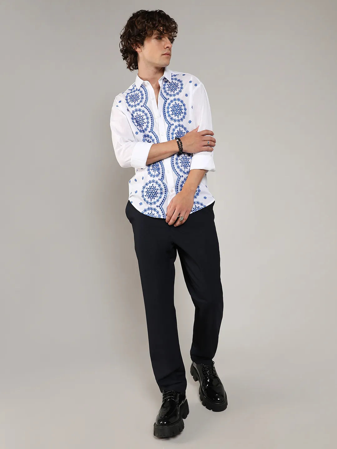 Embroidered Flora Shirt