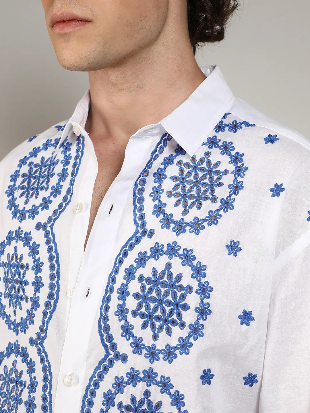 Embroidered Flora Shirt