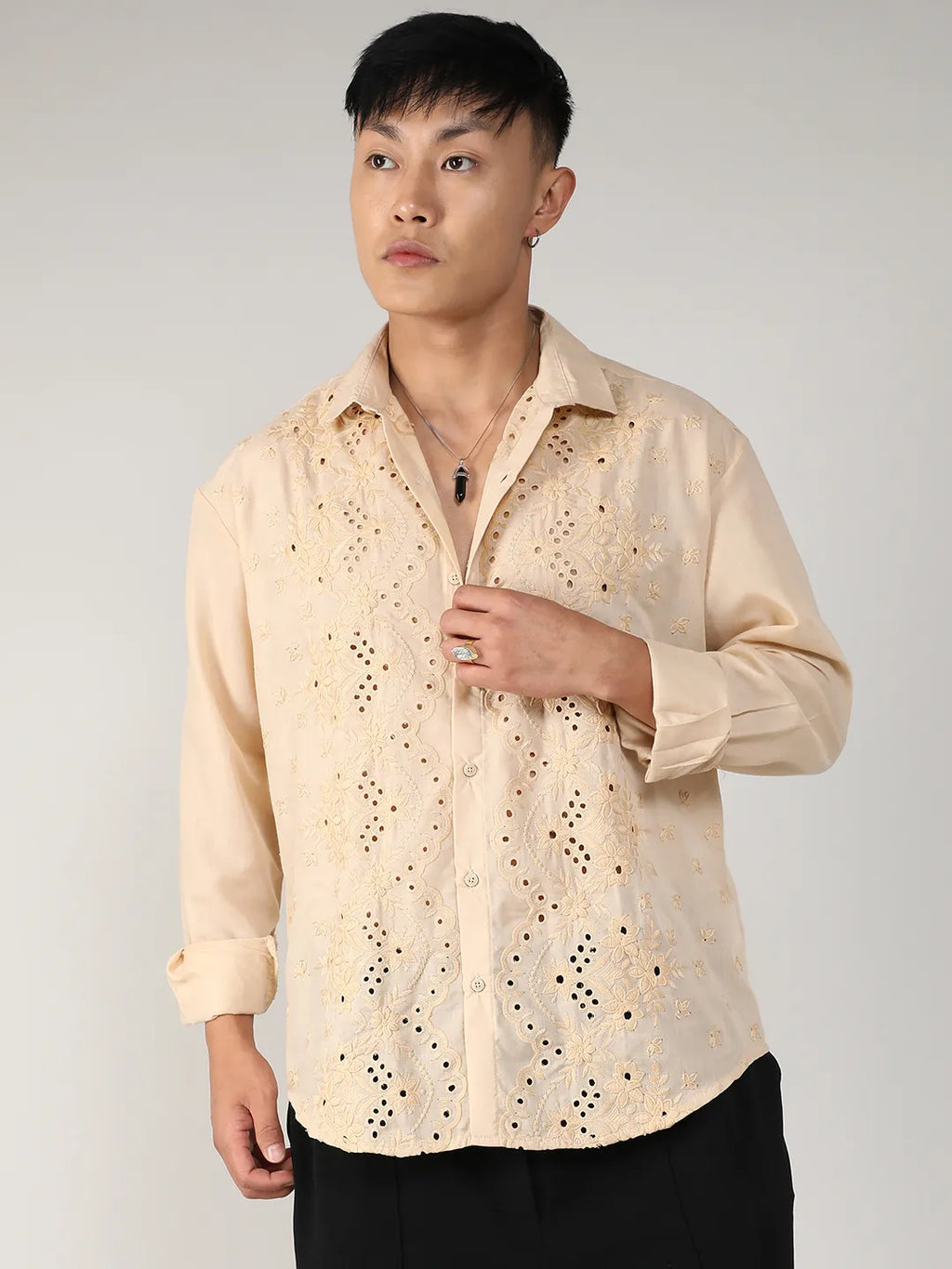 Embroidered Flora Shirt