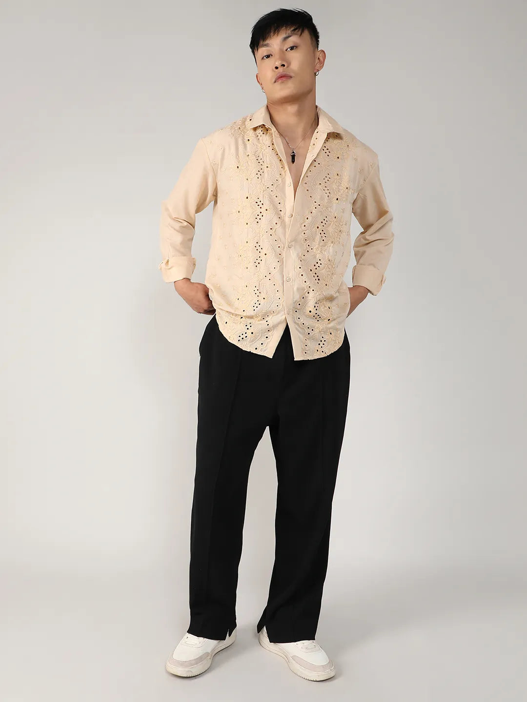 Embroidered Flora Shirt