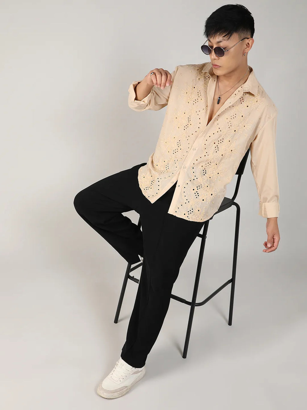 Embroidered Flora Shirt