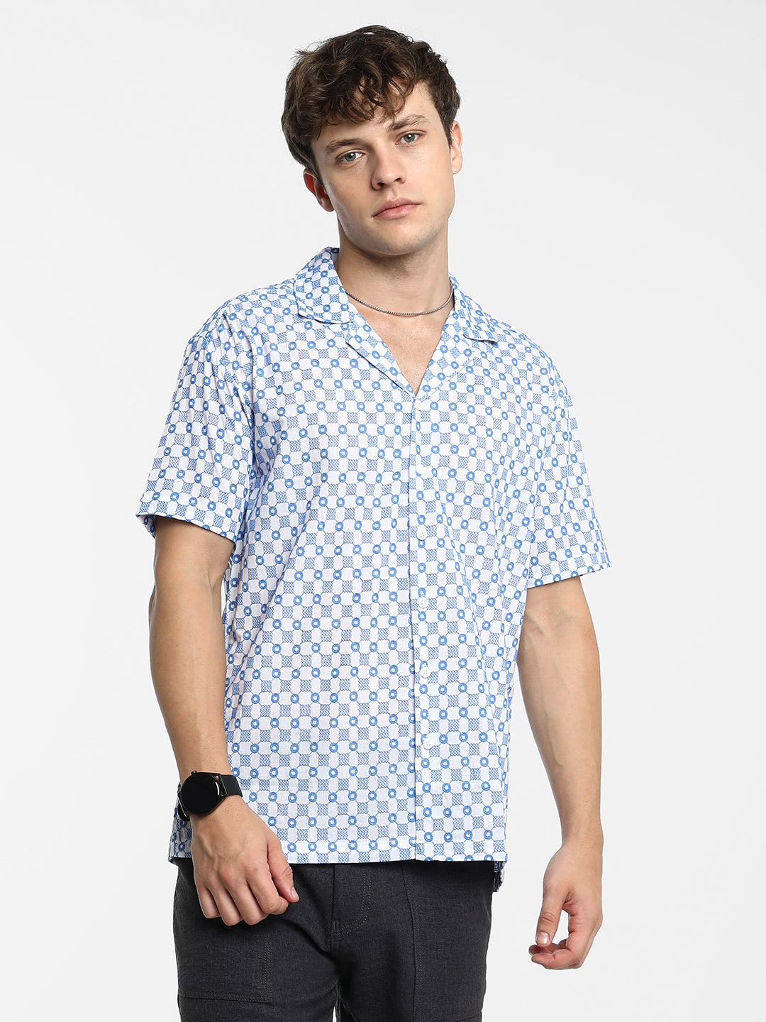 Embroidered Checkered Shirt