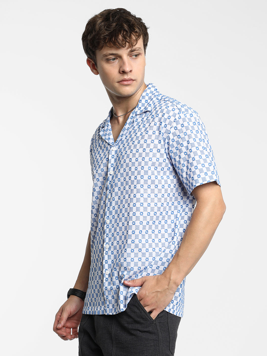 Embroidered Checkered Shirt