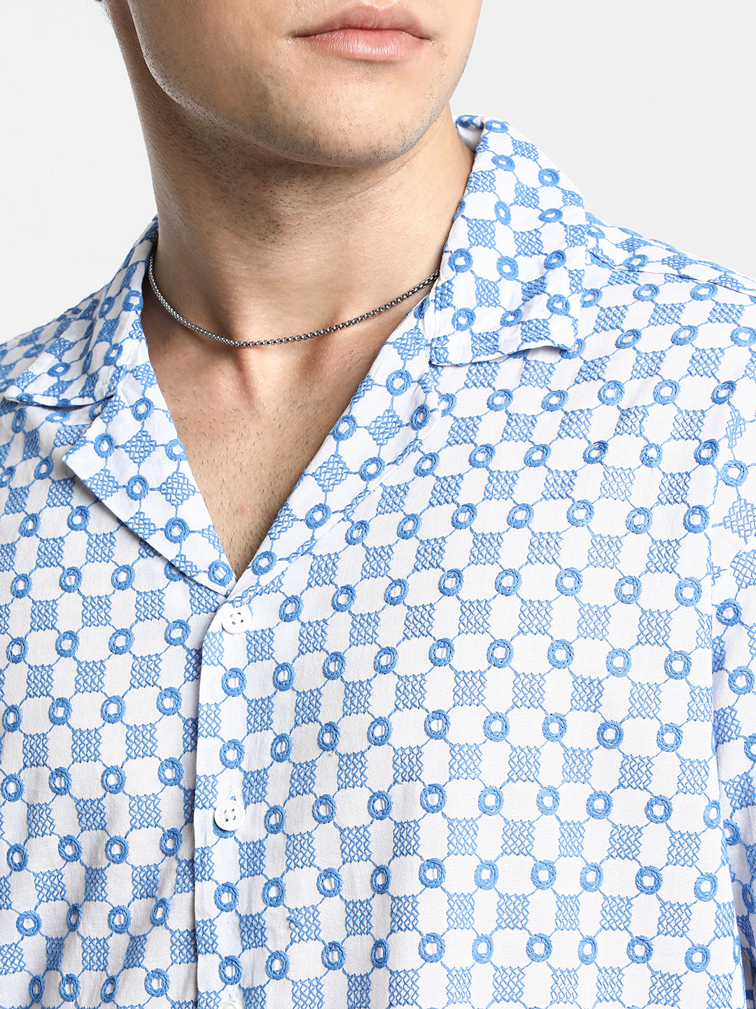 Embroidered Checkered Shirt