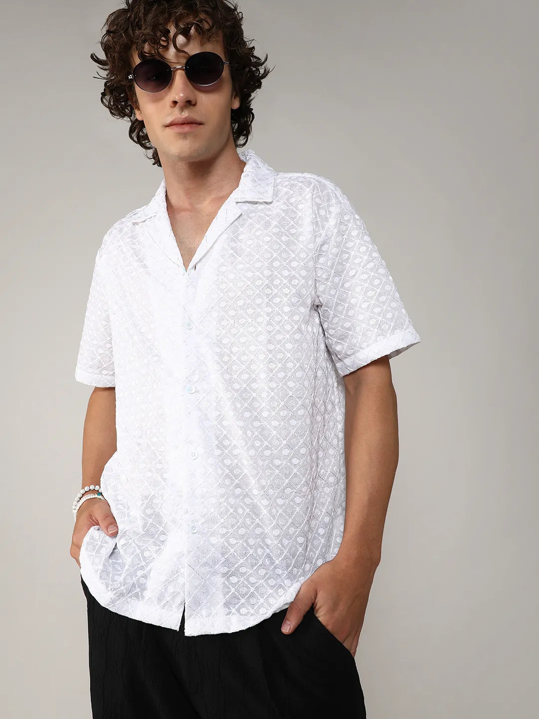 Embroidered Circular Shirt
