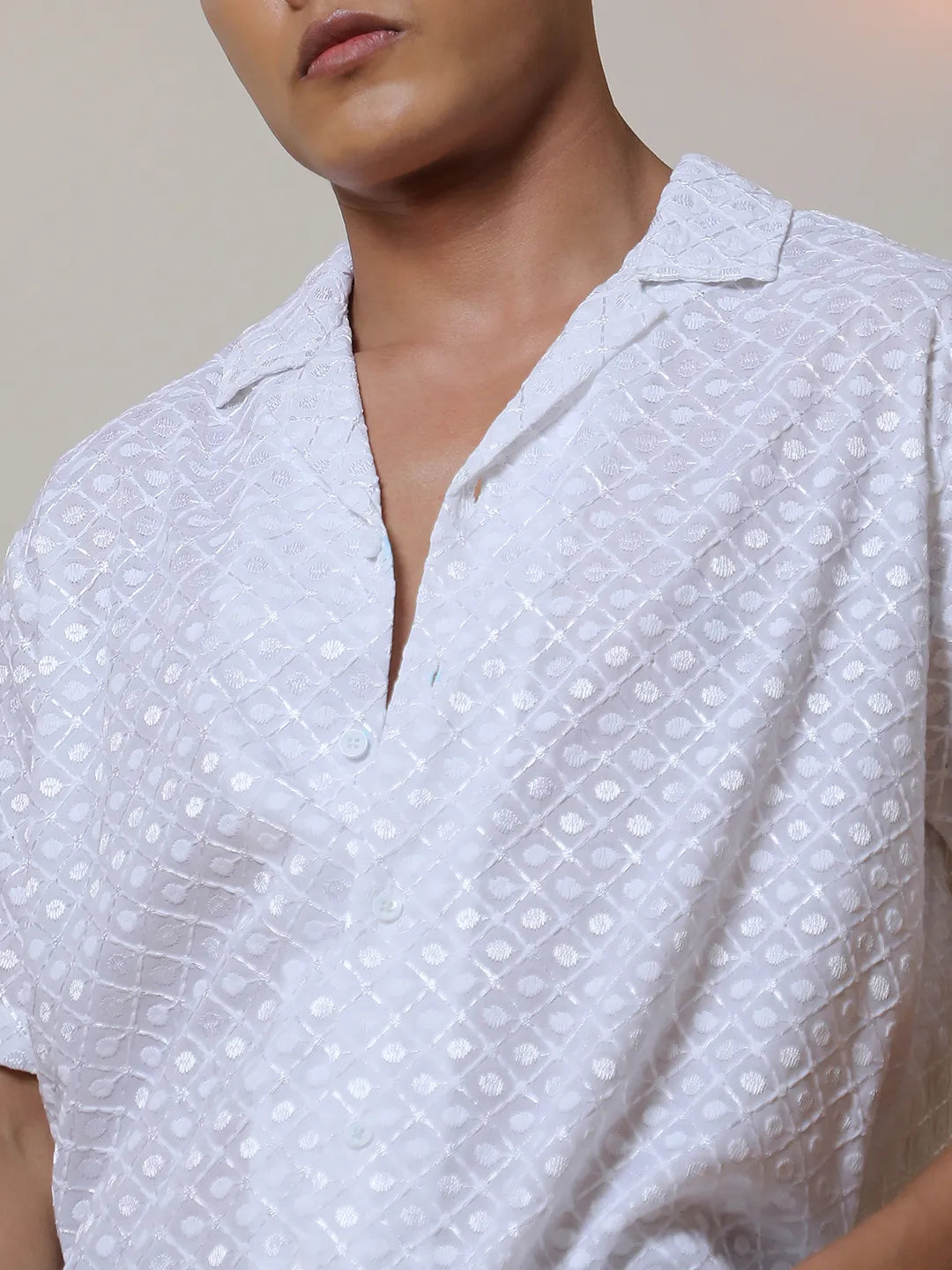 Embroidered Circular Shirt