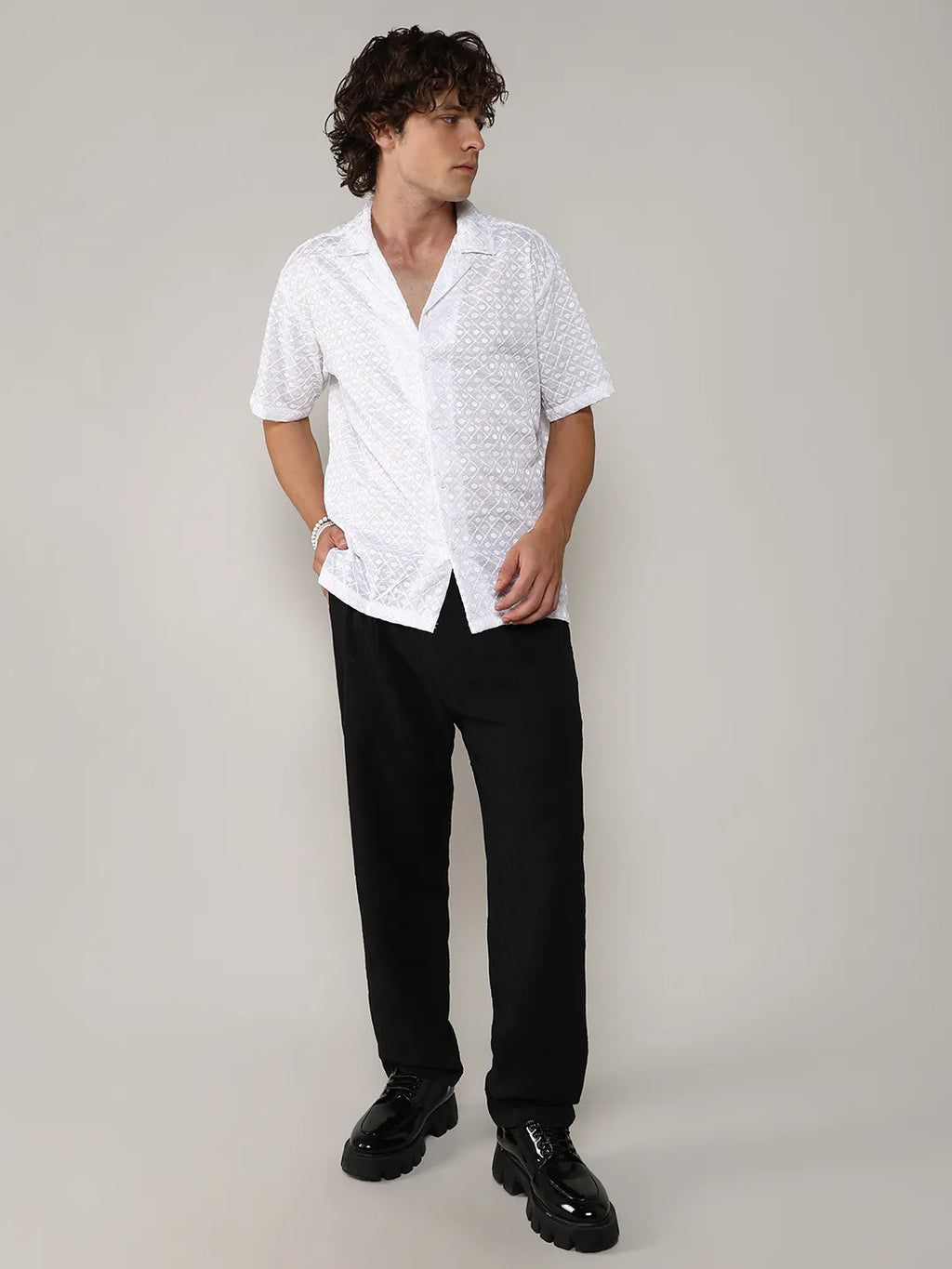 Embroidered Circular Shirt