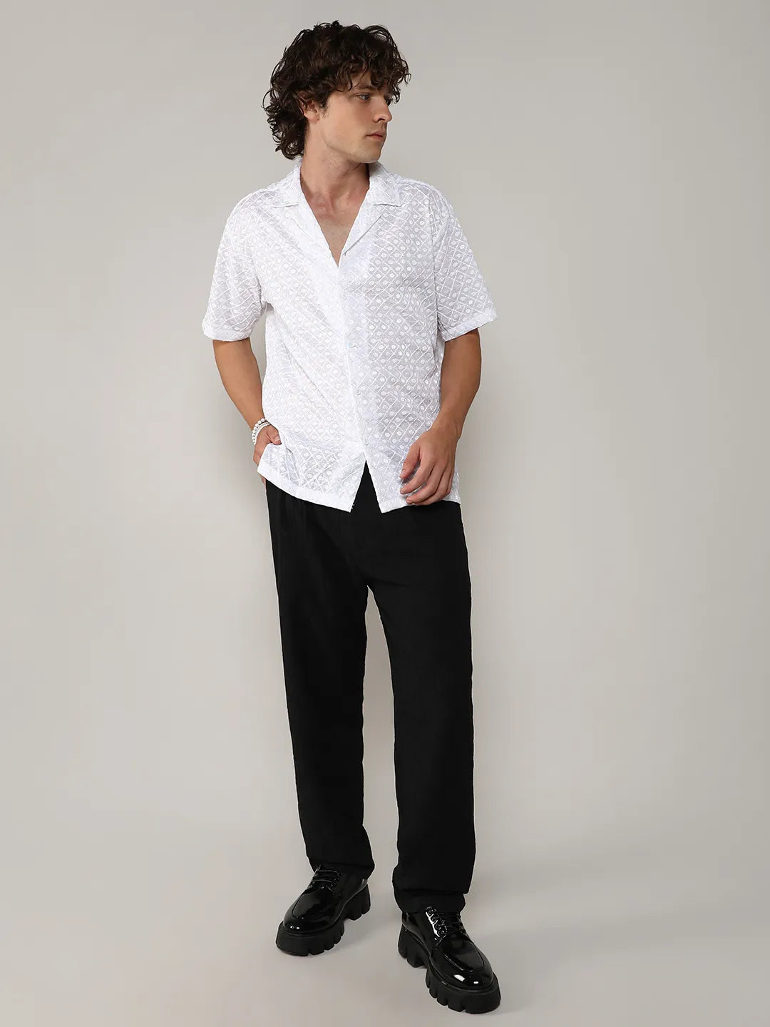 Embroidered Circular Shirt