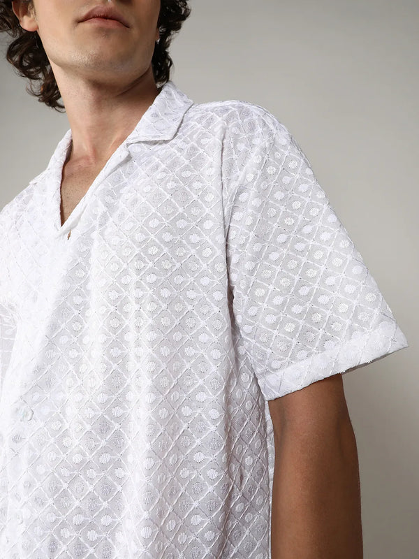 Embroidered Circular Shirt