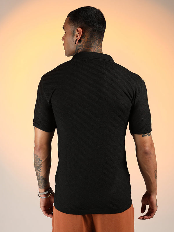 Tilted-Knit Shirt