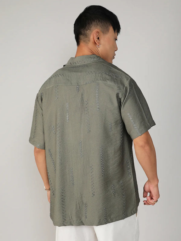 Embroidered Twist Shirt