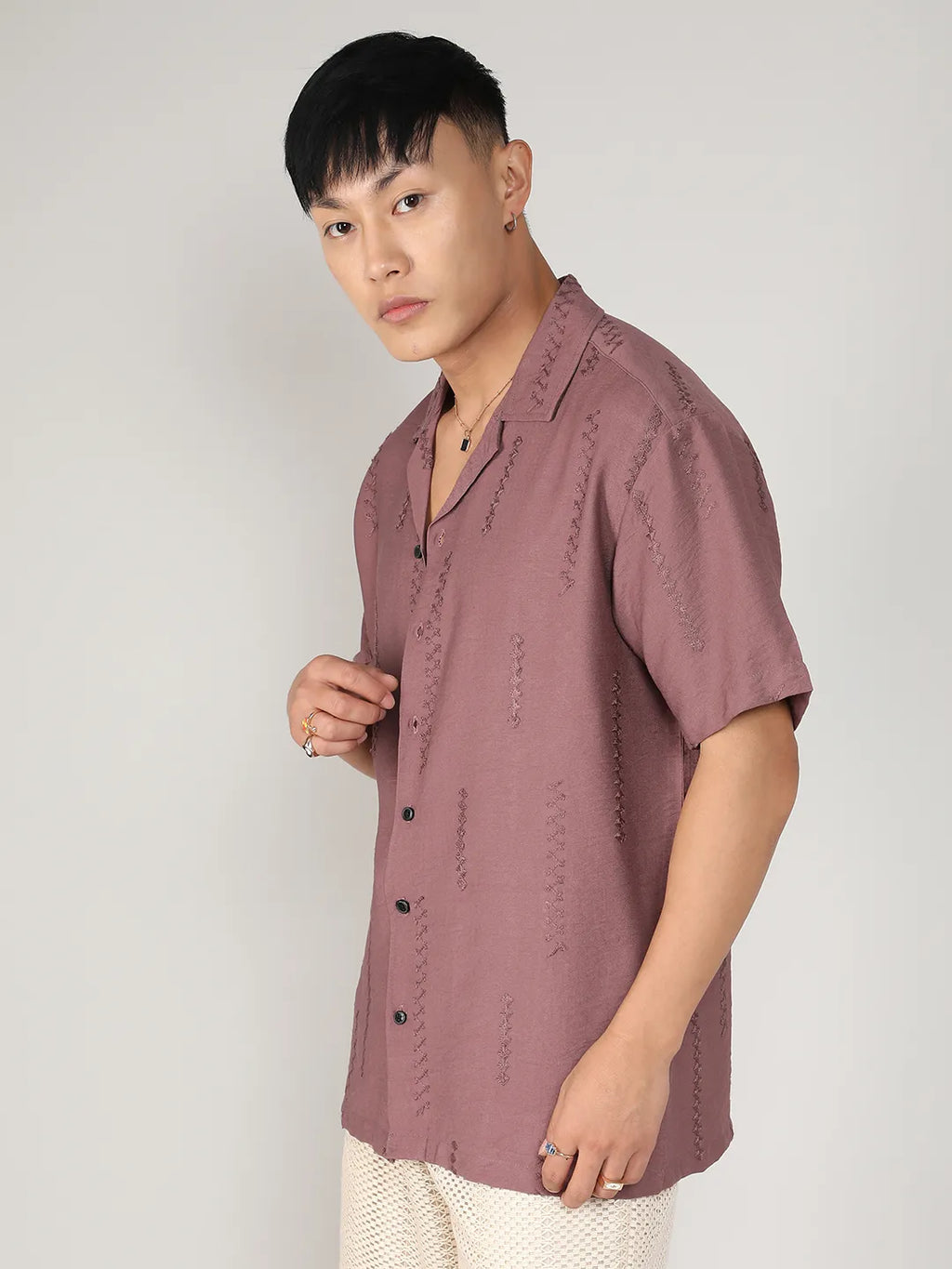 Embroidered Twist Shirt