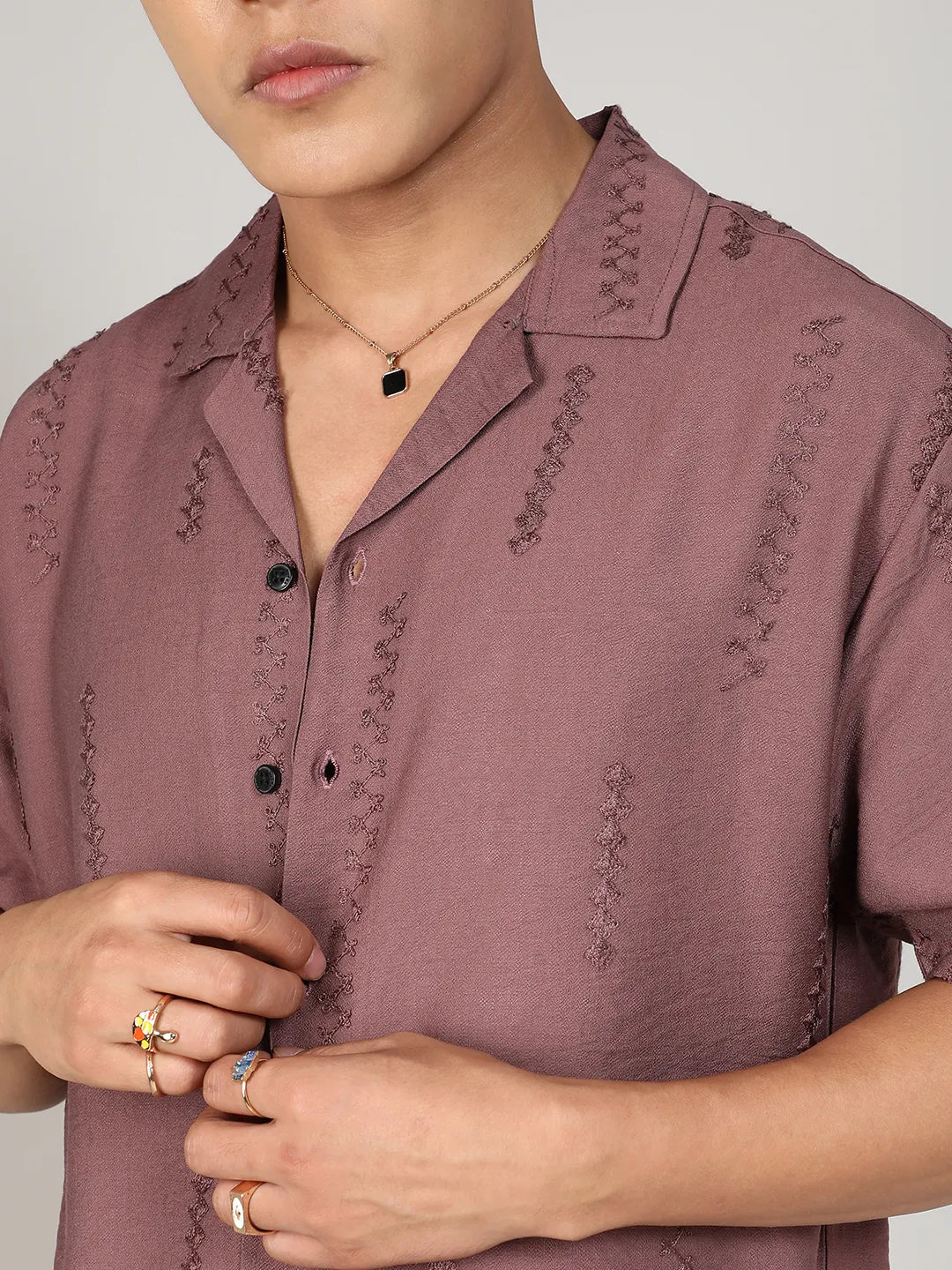 Embroidered Twist Shirt