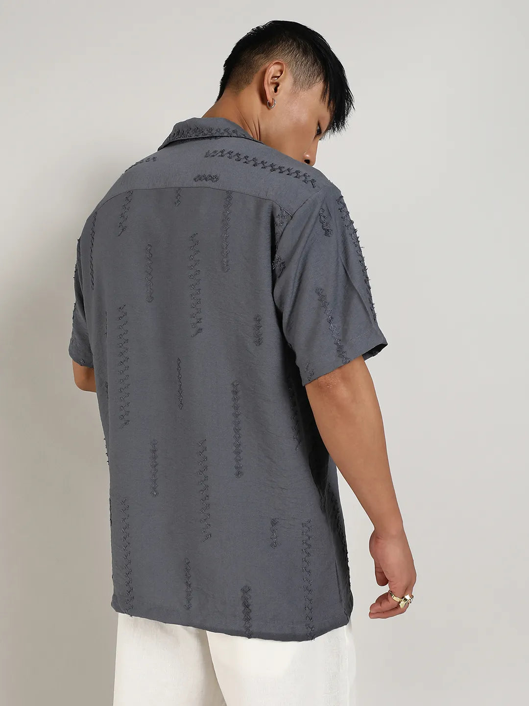 Embroidered Twist Shirt