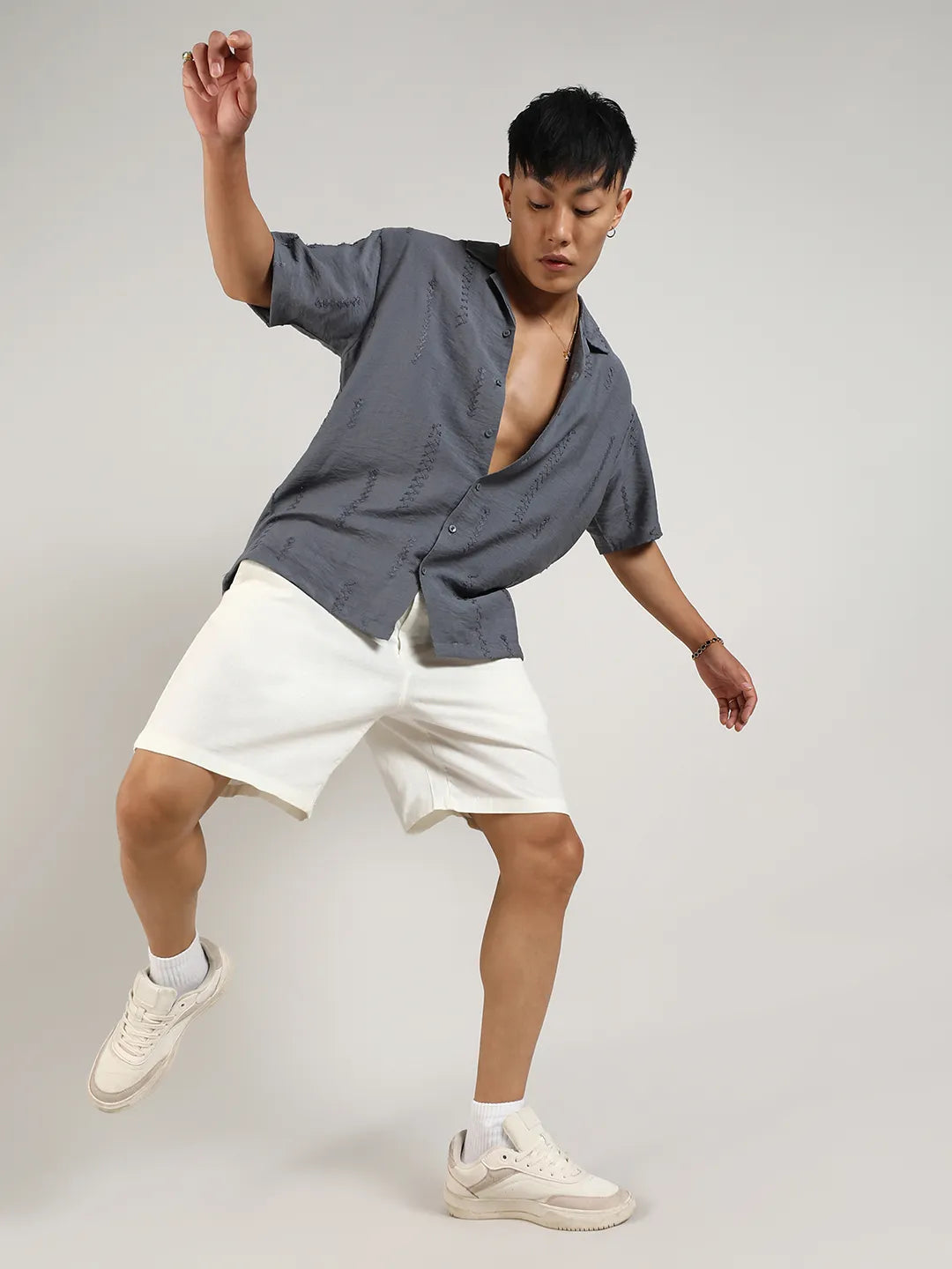 Embroidered Twist Shirt