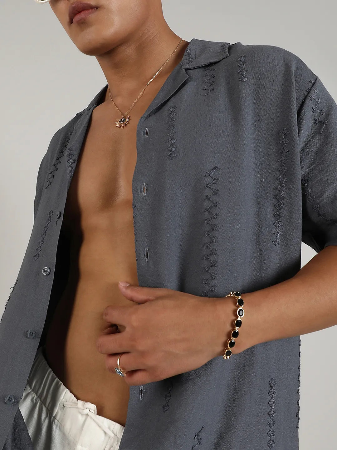 Embroidered Twist Shirt