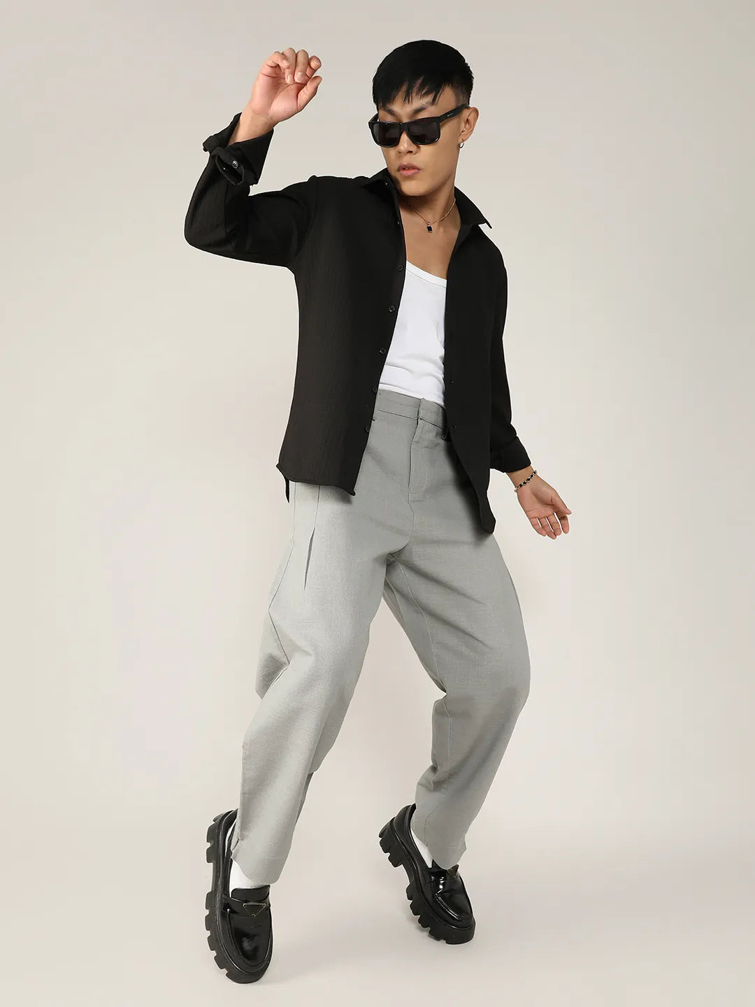 Stripe-Creased Shirt