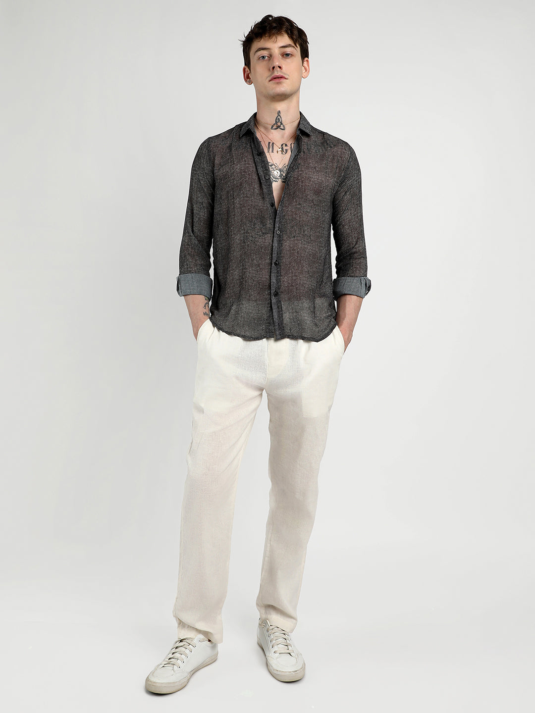 Gauzy Heathered Shirt