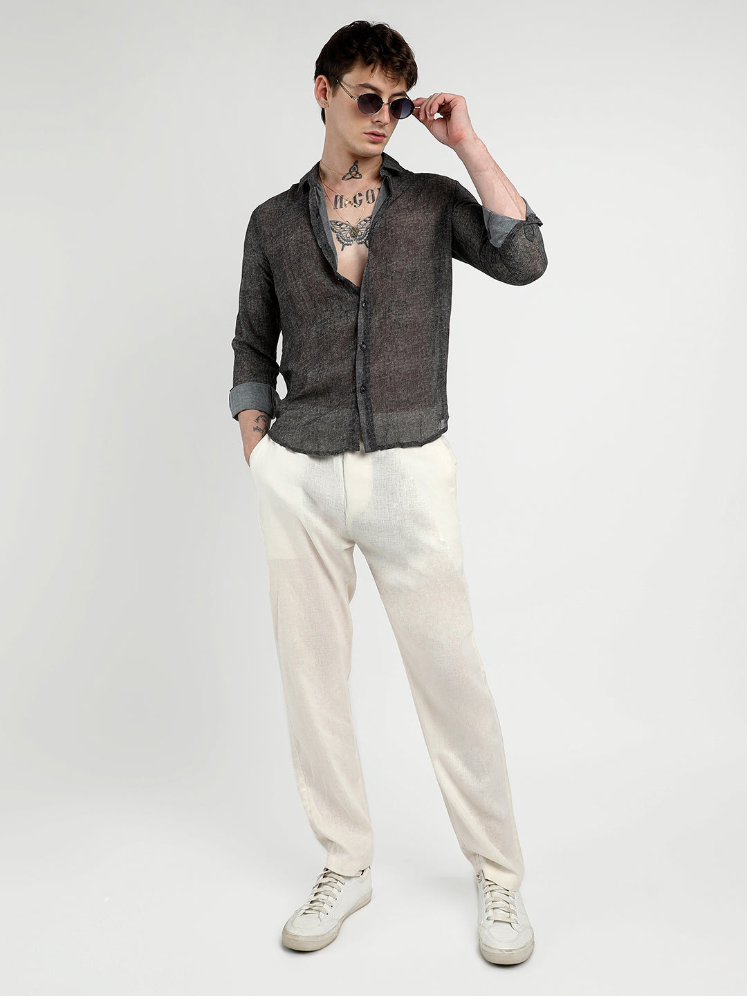 Gauzy Heathered Shirt