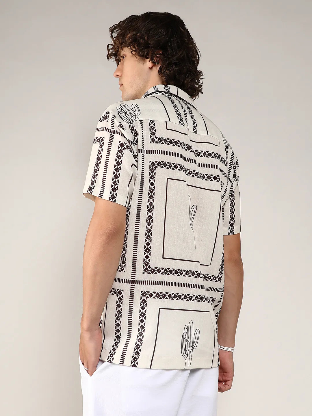 Geometric Lined Shirt
