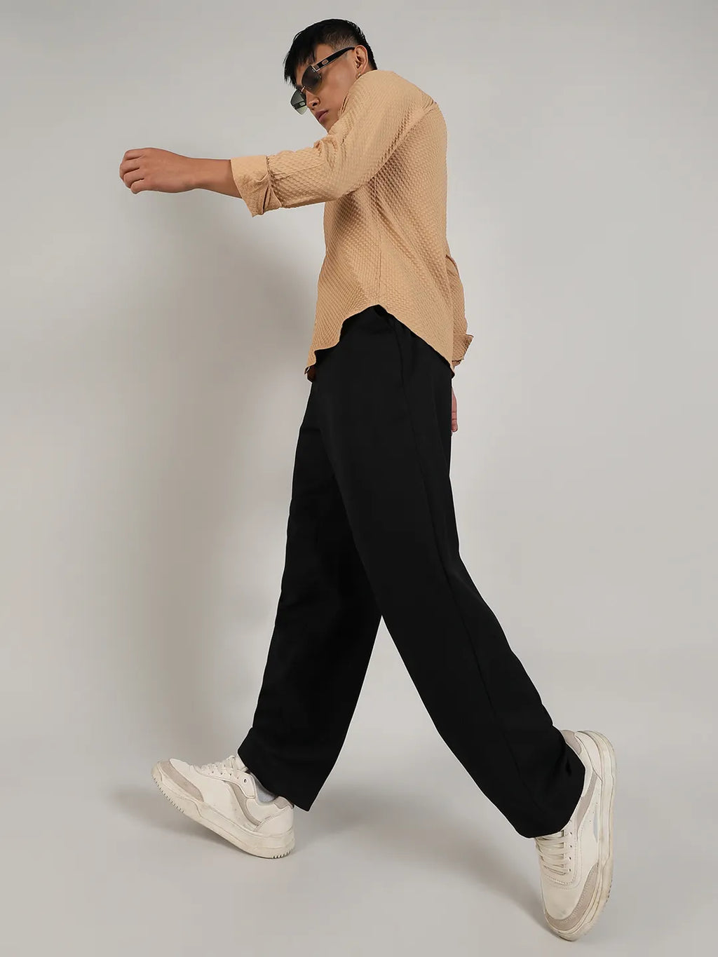 Textured Micro Buffalo Check Shirt