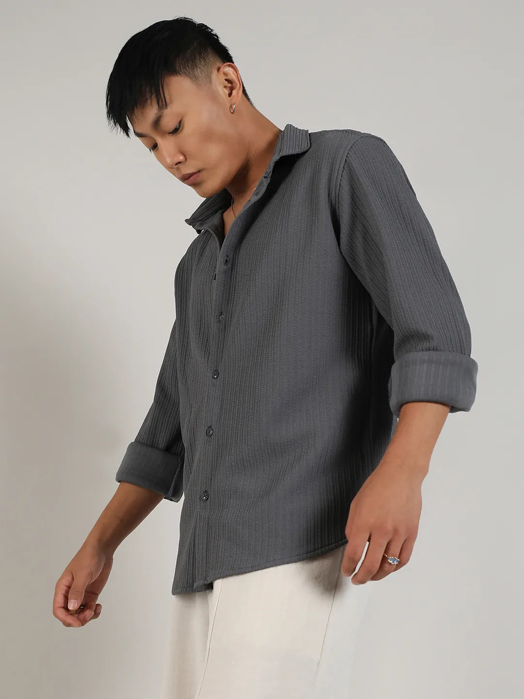 Stripe-Creased Shirt