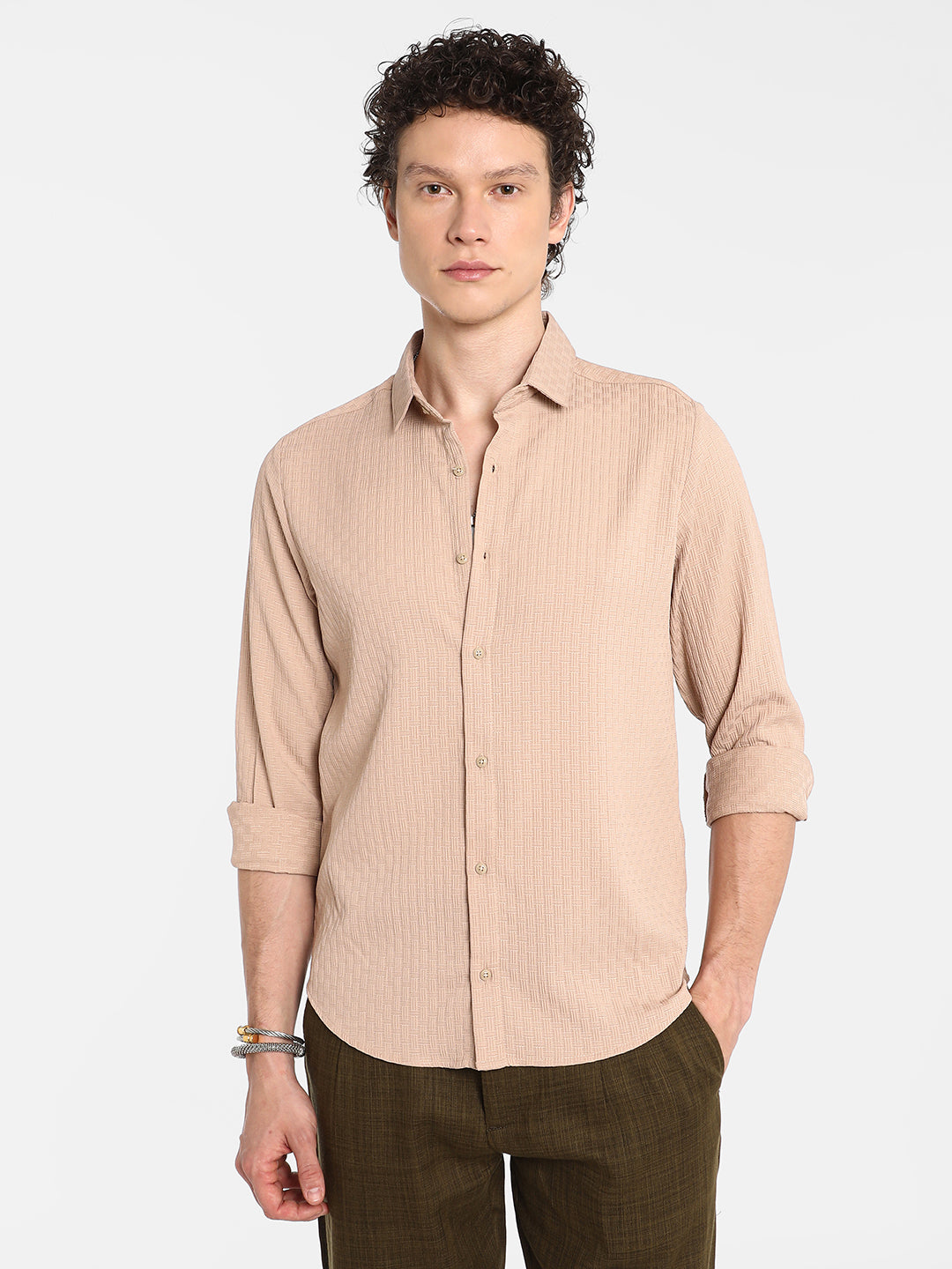 Textured Interweave Shirt