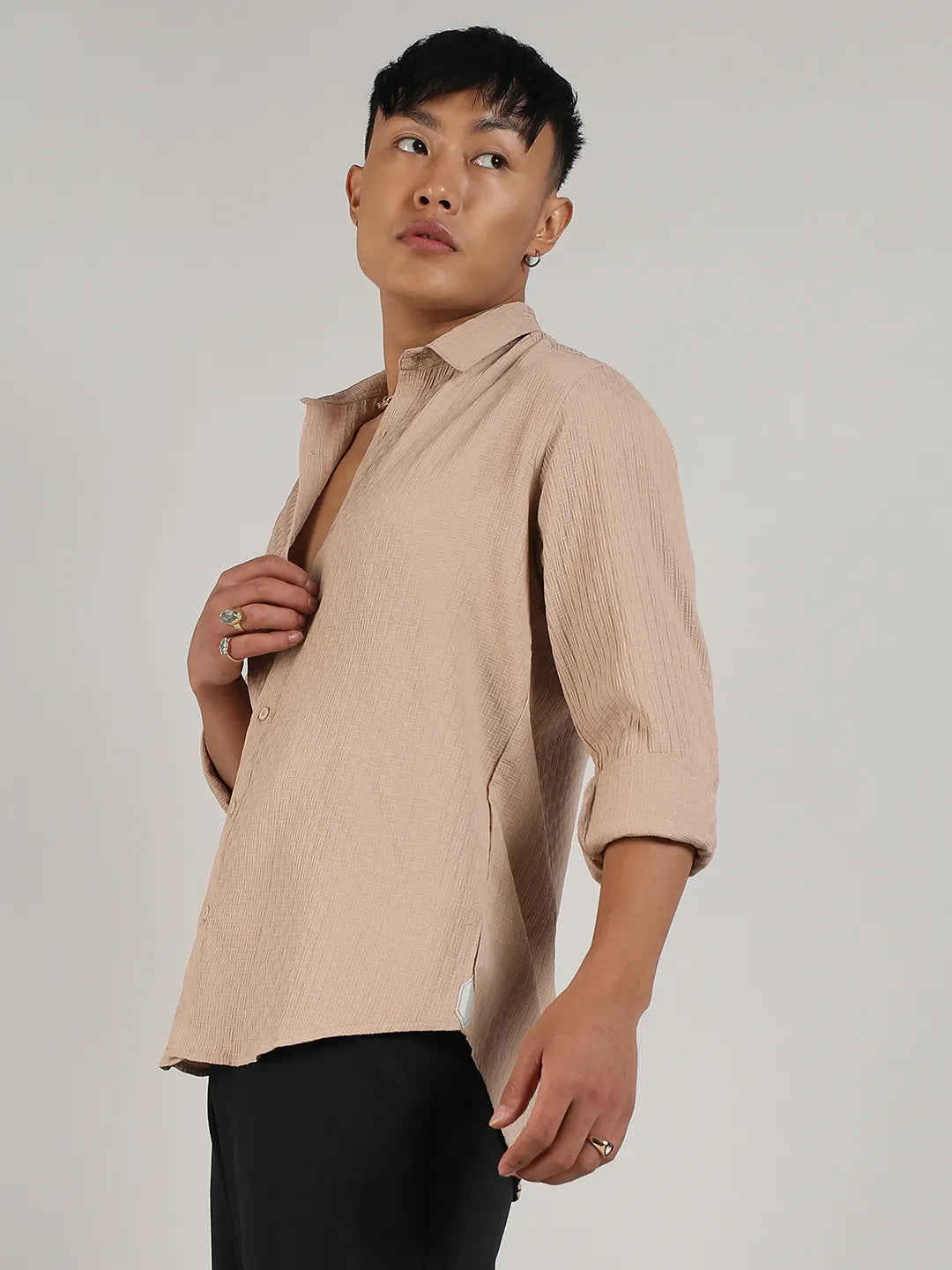 Textured Interweave Shirt