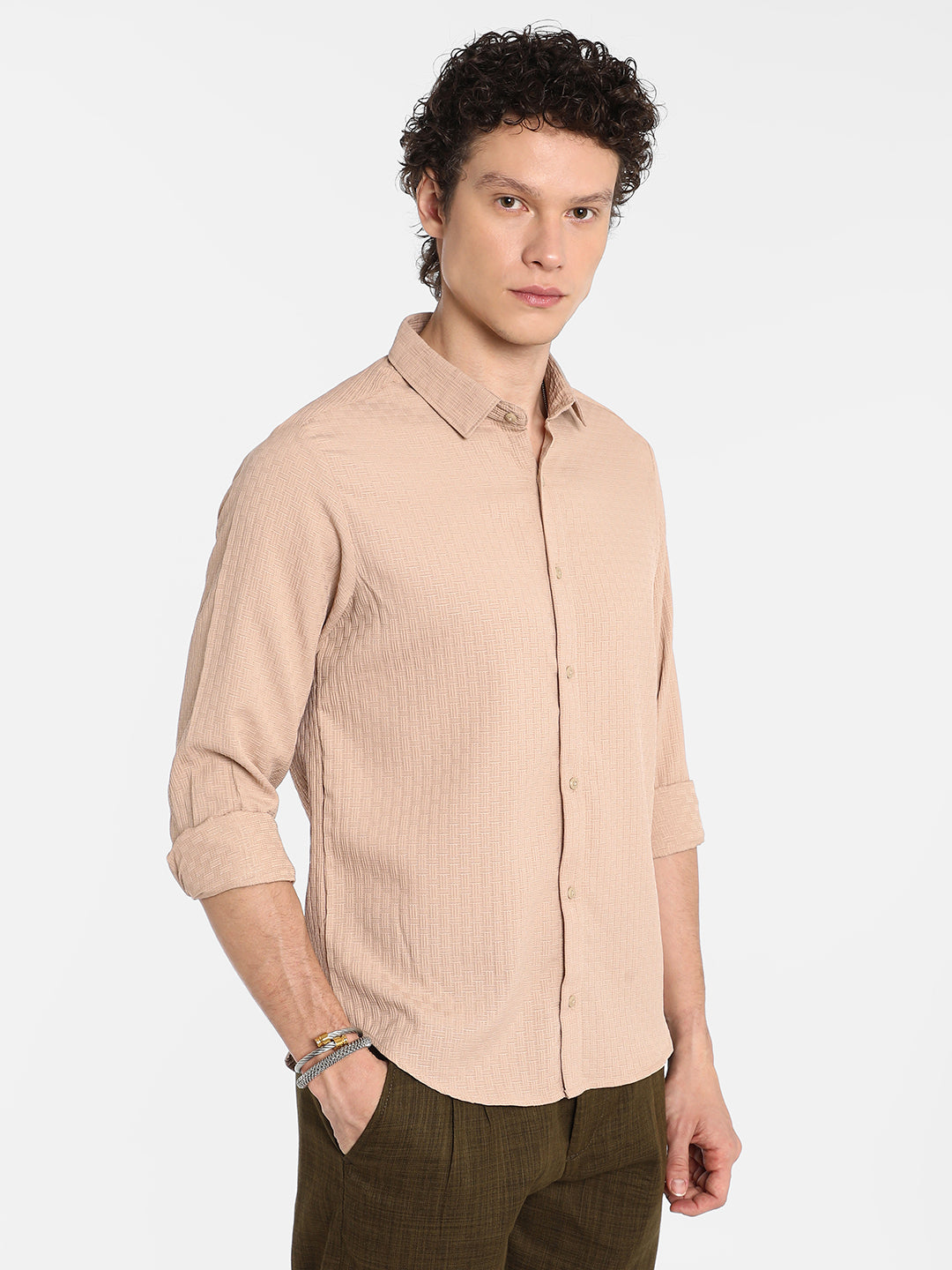 Textured Interweave Shirt