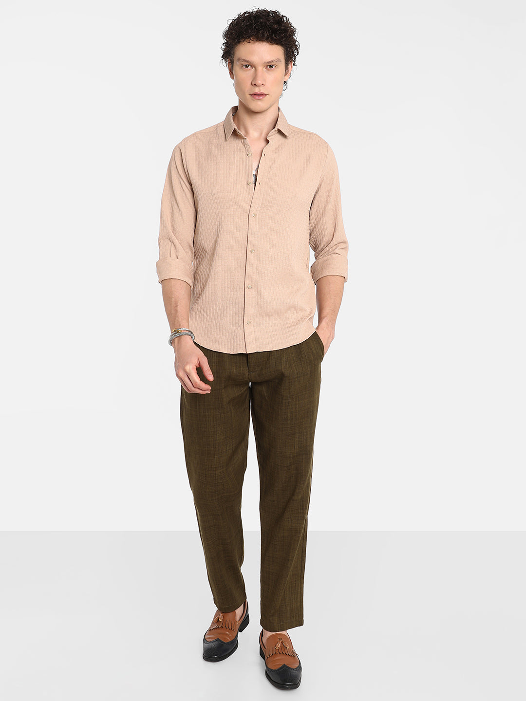 Textured Interweave Shirt