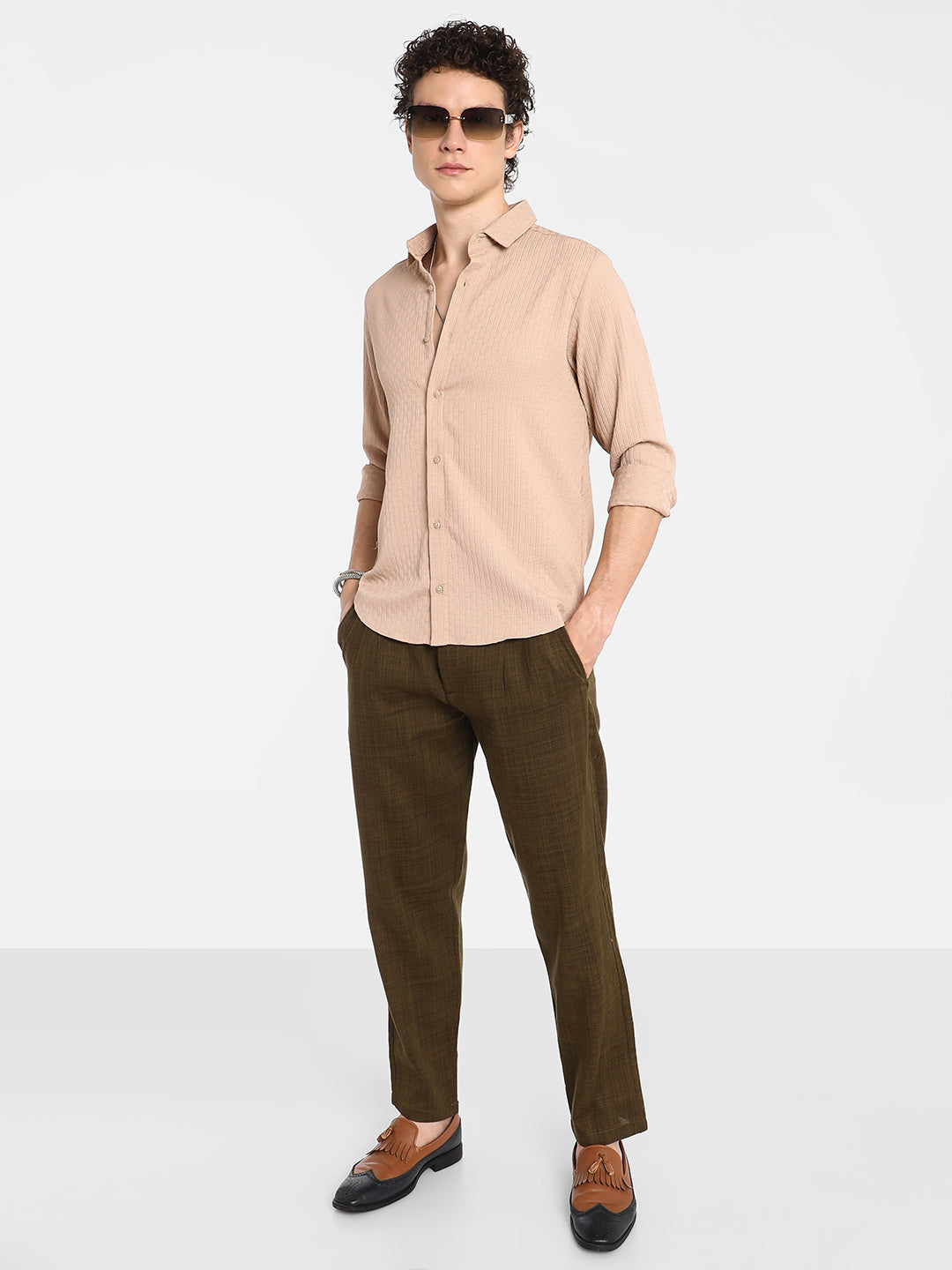 Textured Interweave Shirt