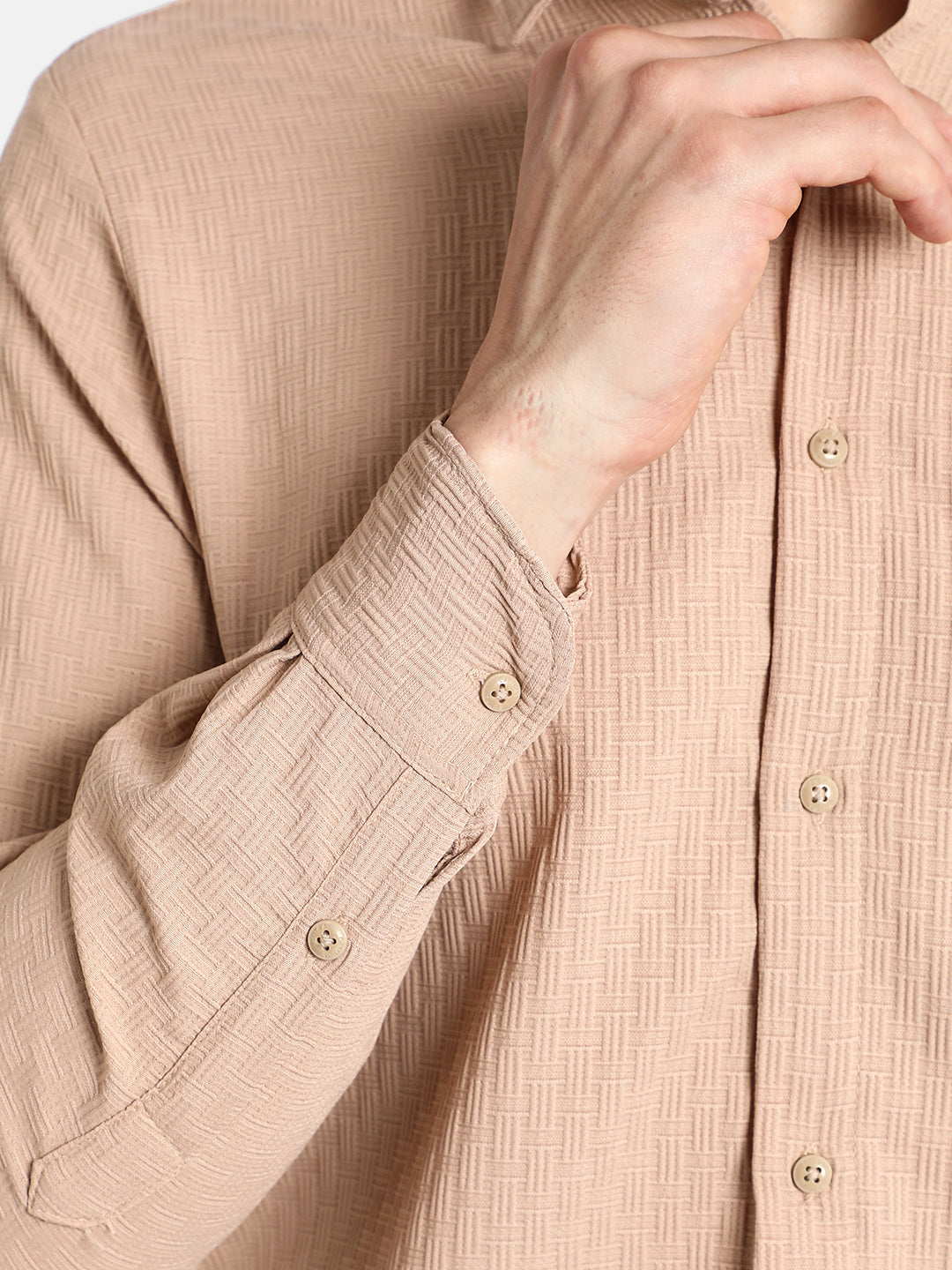 Textured Interweave Shirt